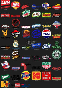 Load image into Gallery viewer, 80 Brands Parody Designs Bundle PNG designspacks
