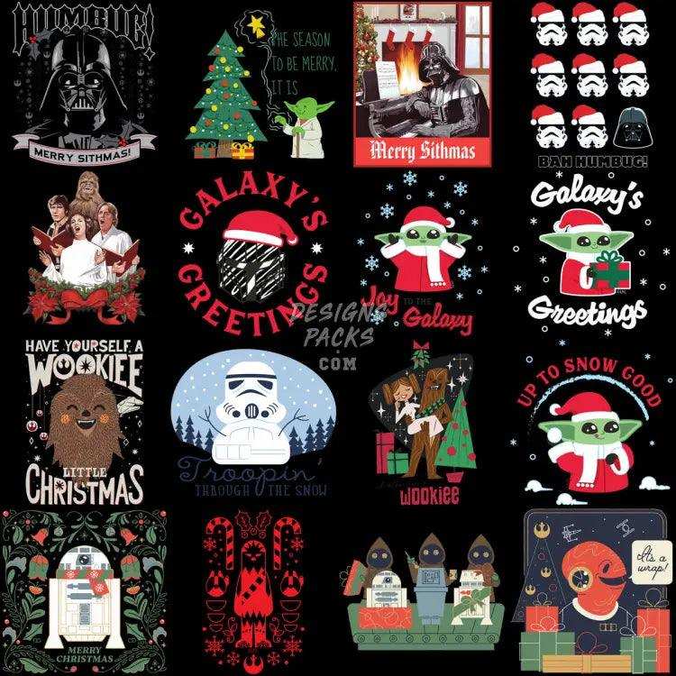 80 Christmas Space Serie Movie Designs Bundle Png