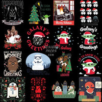 Load image into Gallery viewer, 80 Christmas Space Serie Movie Designs Bundle Png
