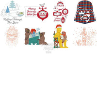 Load image into Gallery viewer, 80 Christmas Space Serie Movie Designs Bundle Png
