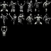 Load image into Gallery viewer, 80 Combat Sports MMA Monochrome Halftone Designs Bundle PNG
