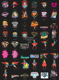 Load image into Gallery viewer, 80 Girl Super Hero Designs Bundle PNG
