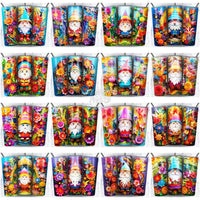 Load image into Gallery viewer, 80 Gnomes Paper Art Tumbler Wrap Bundle Jpg
