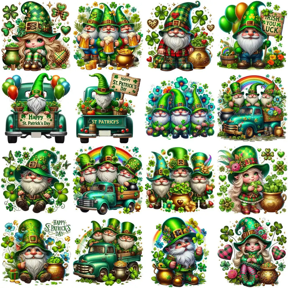80 Gnomes St. Patrick’s Day Vibes Designs Bundle PNG
