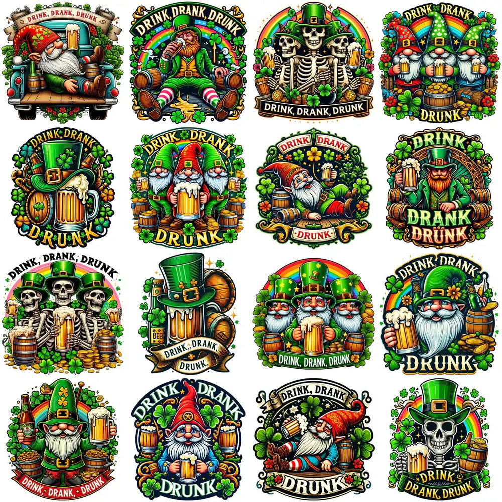 80 Gnomes St. Patrick’s Day Vibes Designs Bundle PNG