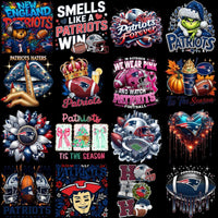 Load image into Gallery viewer, 80 Mega Football Team New England Patriots Mixed V3 Designs Bundle PNG
