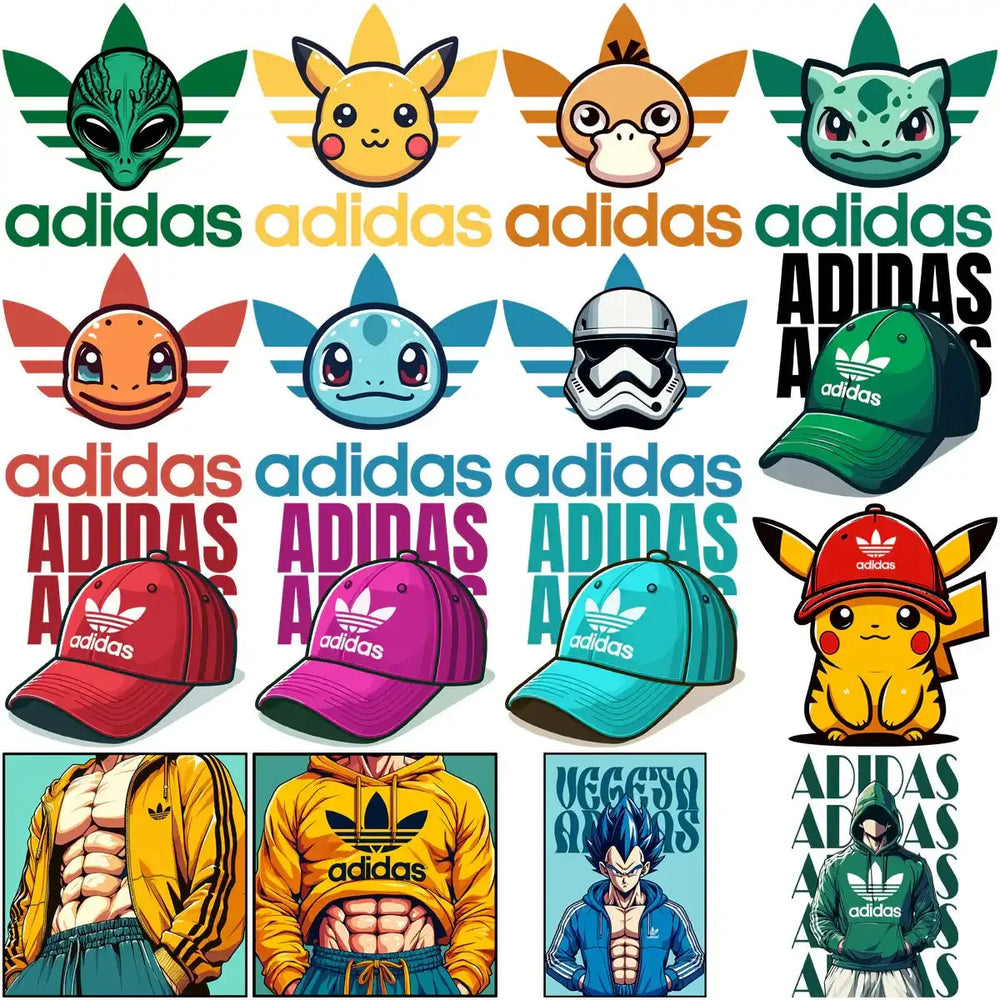 80 Pop culture Brands Sport Logos Designs Bundle PNG + PDF