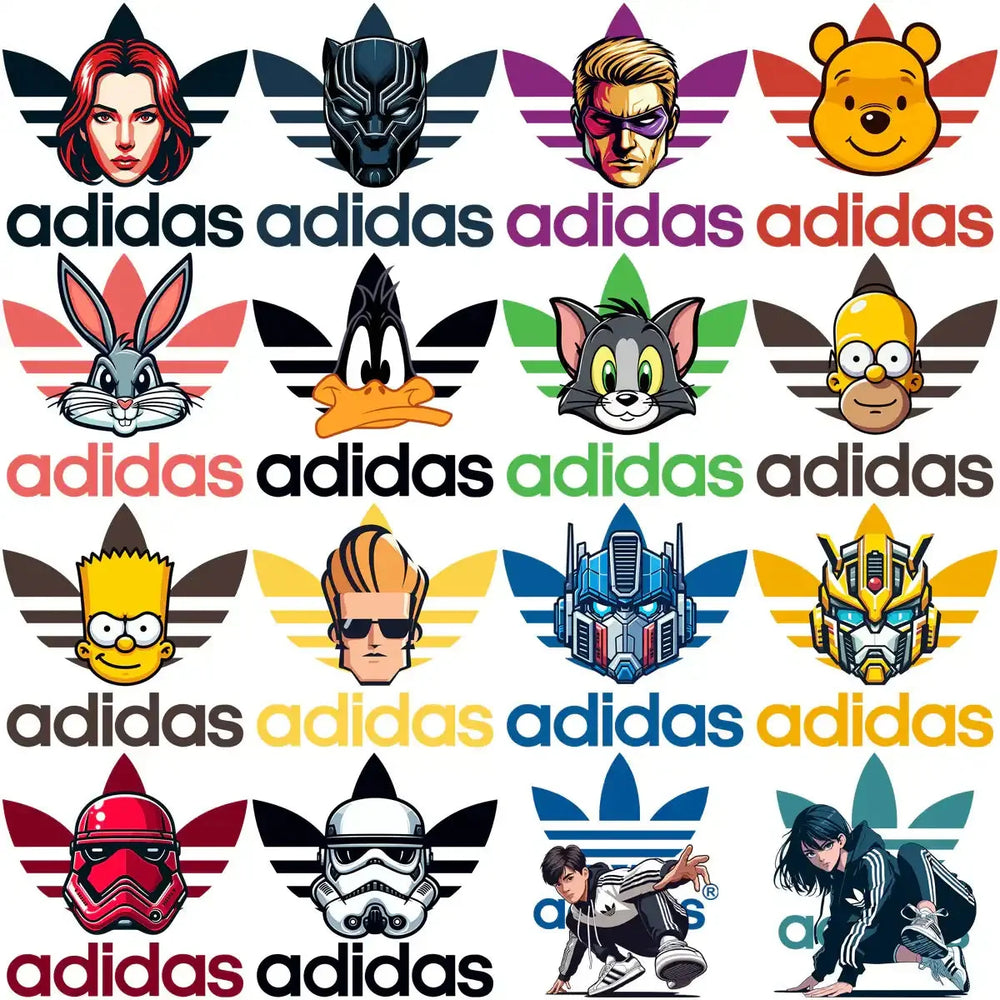 80 Pop culture Brands Sport Logos Designs Bundle PNG + PDF