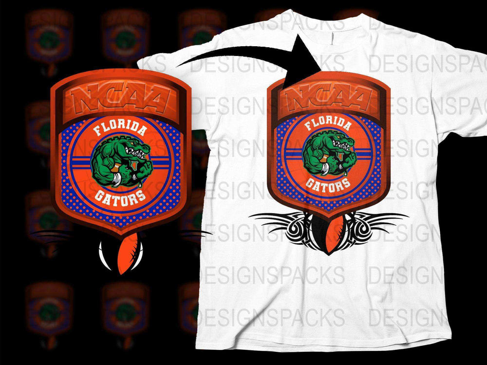 Florida Gators NCAA Logo T-Shirt, Vintage College Sports Fan Apparel, Orange and Blue Graphic Tee