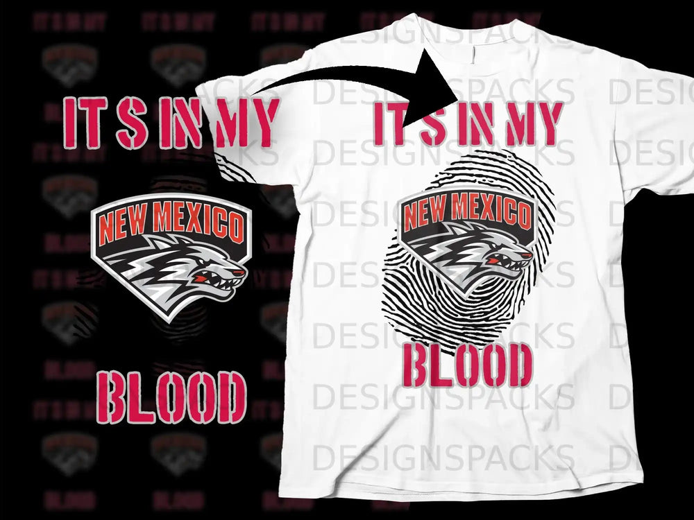 New Mexico Its In My Blood Graphic Tee
