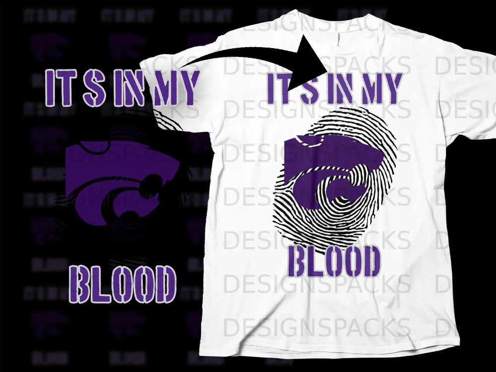 It's in My Blood Graphic T-Shirt Design Clothing