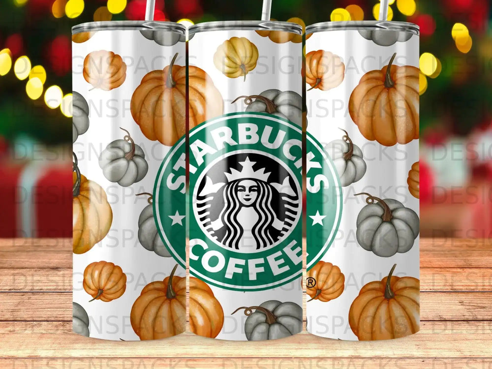 Starbucks Coffee Fall Pumpkin Design Tumbler product type