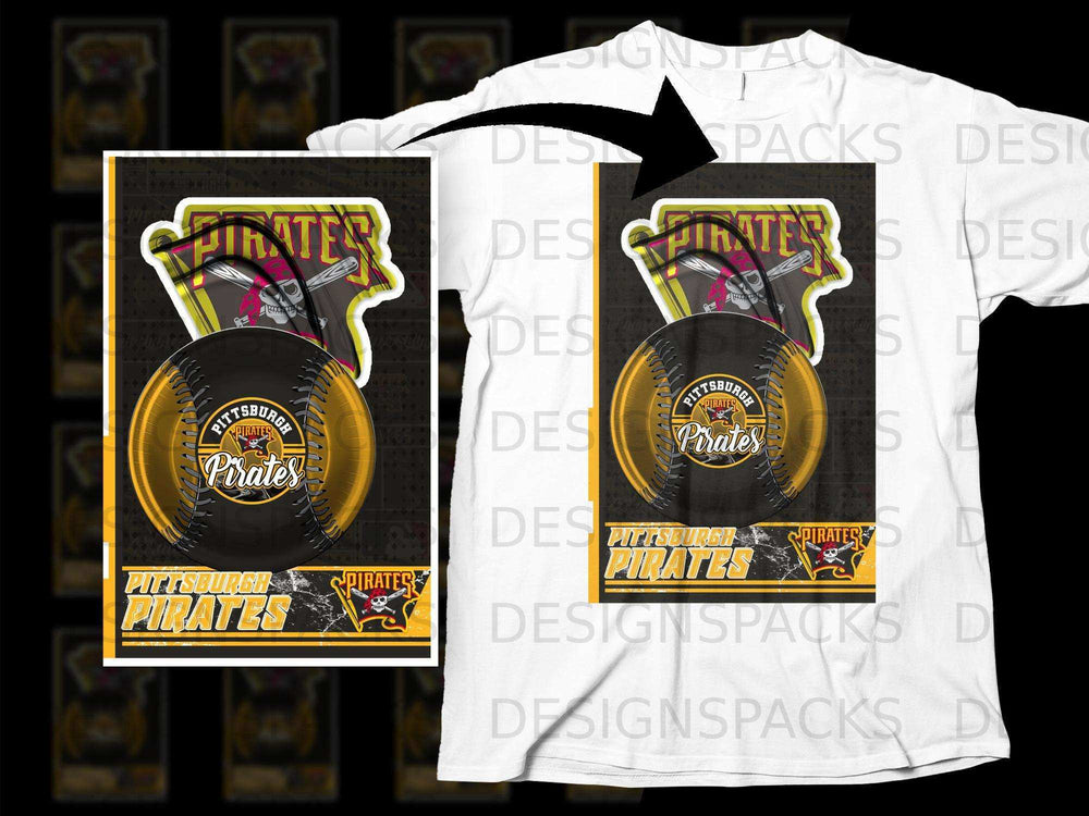 Pittsburgh Pirates Baseball Graphic T-Shirt