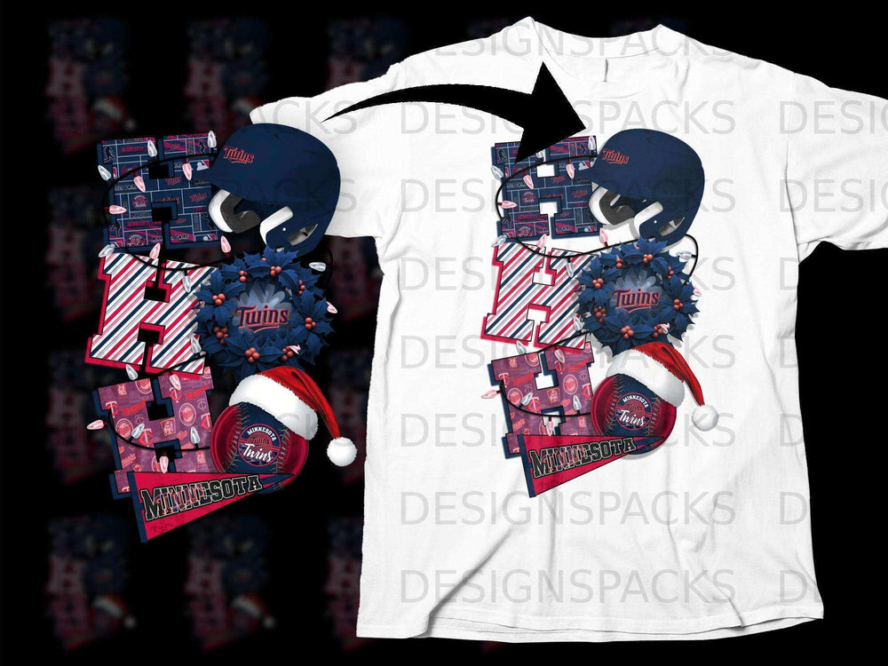 Festive Minnesota Twins Sports Themed Holiday Shirt