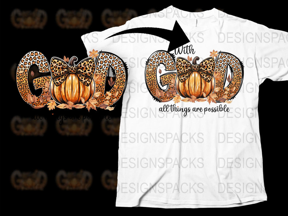 Fall Pumpkin T-Shirt, Thanksgiving Bow Graphic, Inspirational Quote, Autumn Fashion, Gift Idea