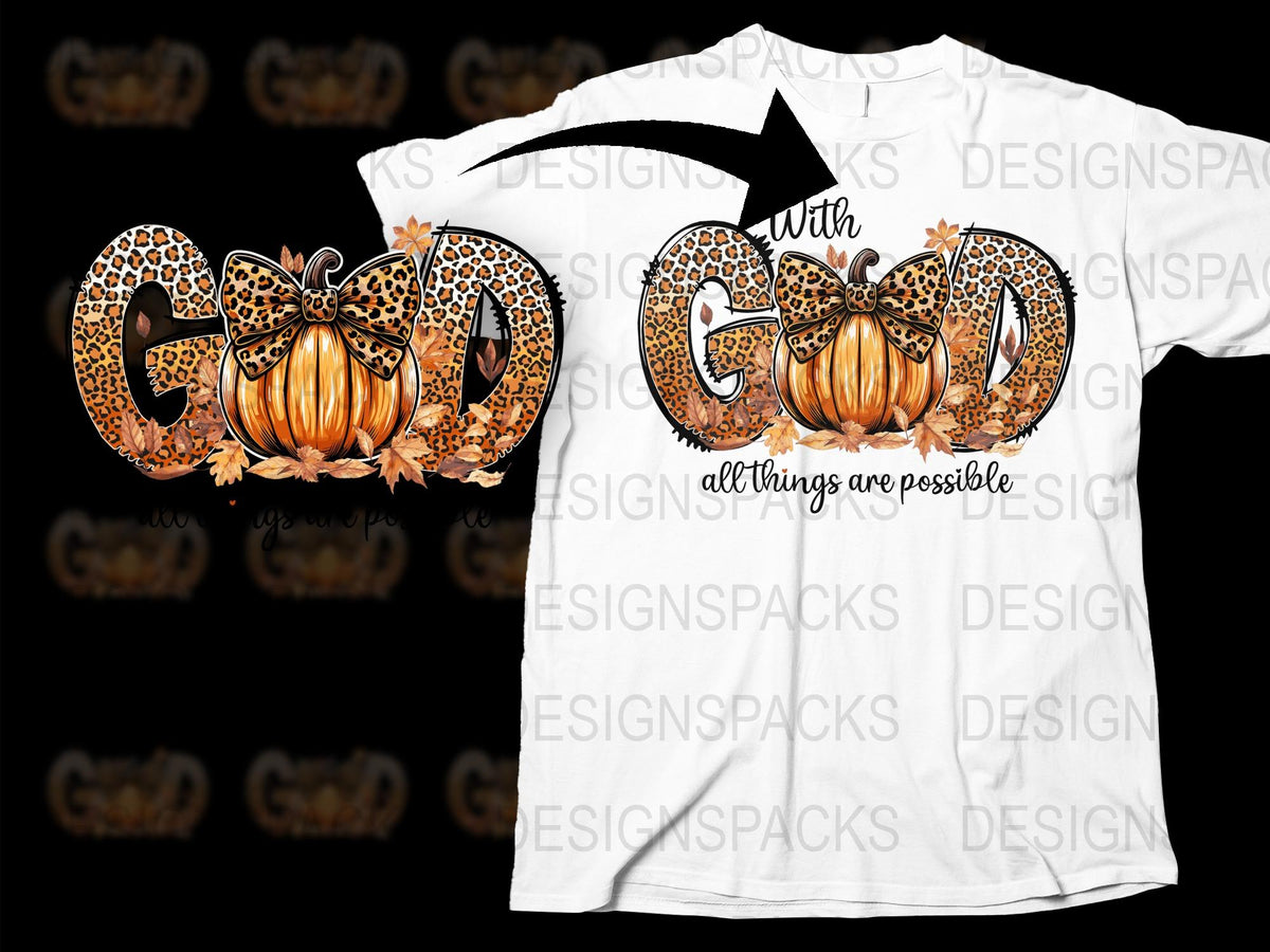 Fall Pumpkin T-Shirt, Thanksgiving Bow Graphic, Inspirational Quote, Autumn Fashion, Gift Idea