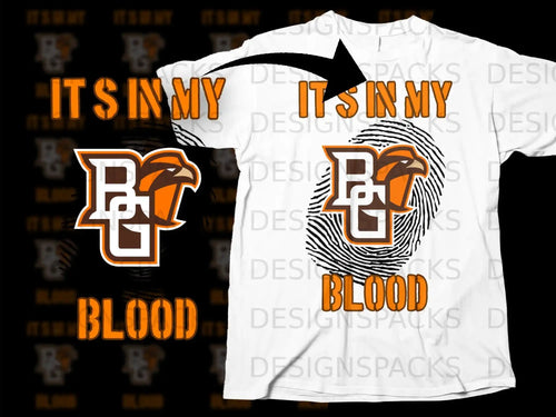 It's In My Blood Graphic Tee Sports Fan Shirt