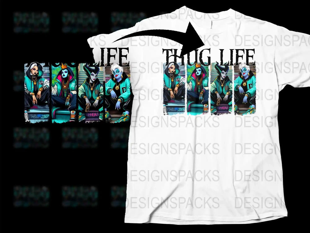 Thug Life Parrot Graphic T-Shirt, Tropical Bird Urban Style Tee, Colorful Hip Hop Streetwear, Unisex Fashion Top