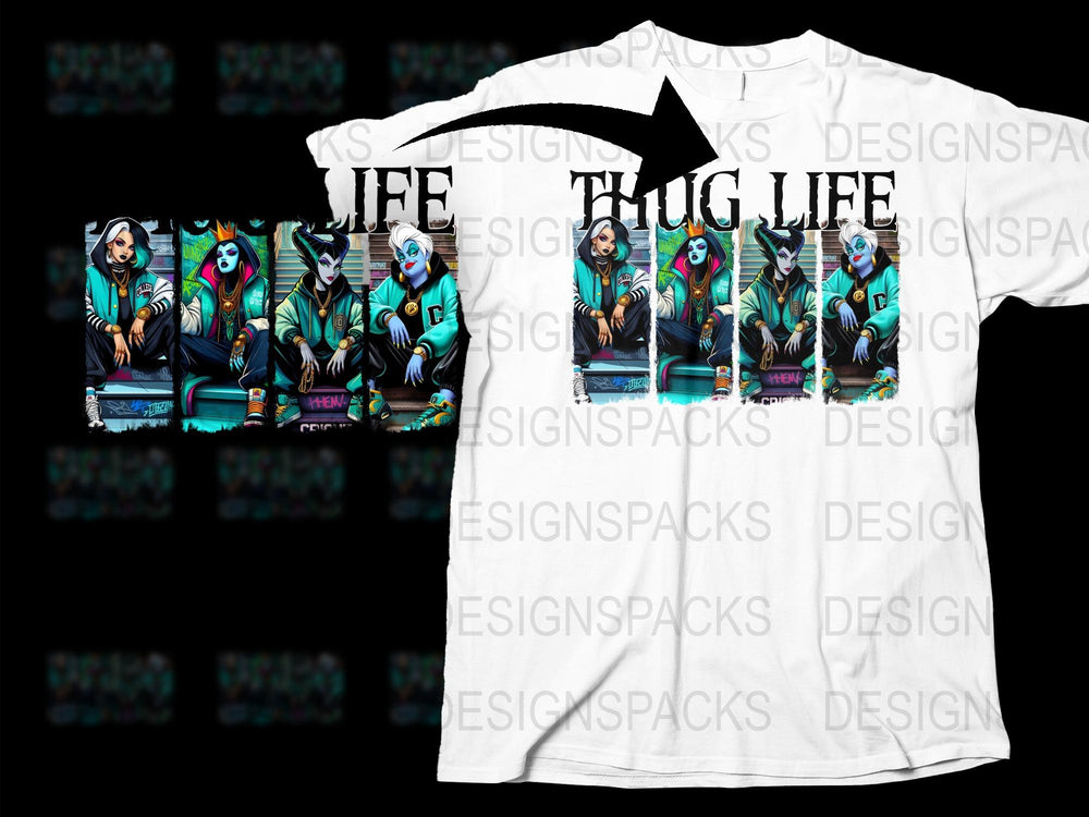Thug Life Parrot Graphic T-Shirt, Tropical Bird Urban Style Tee, Colorful Hip Hop Streetwear, Unisex Fashion Top