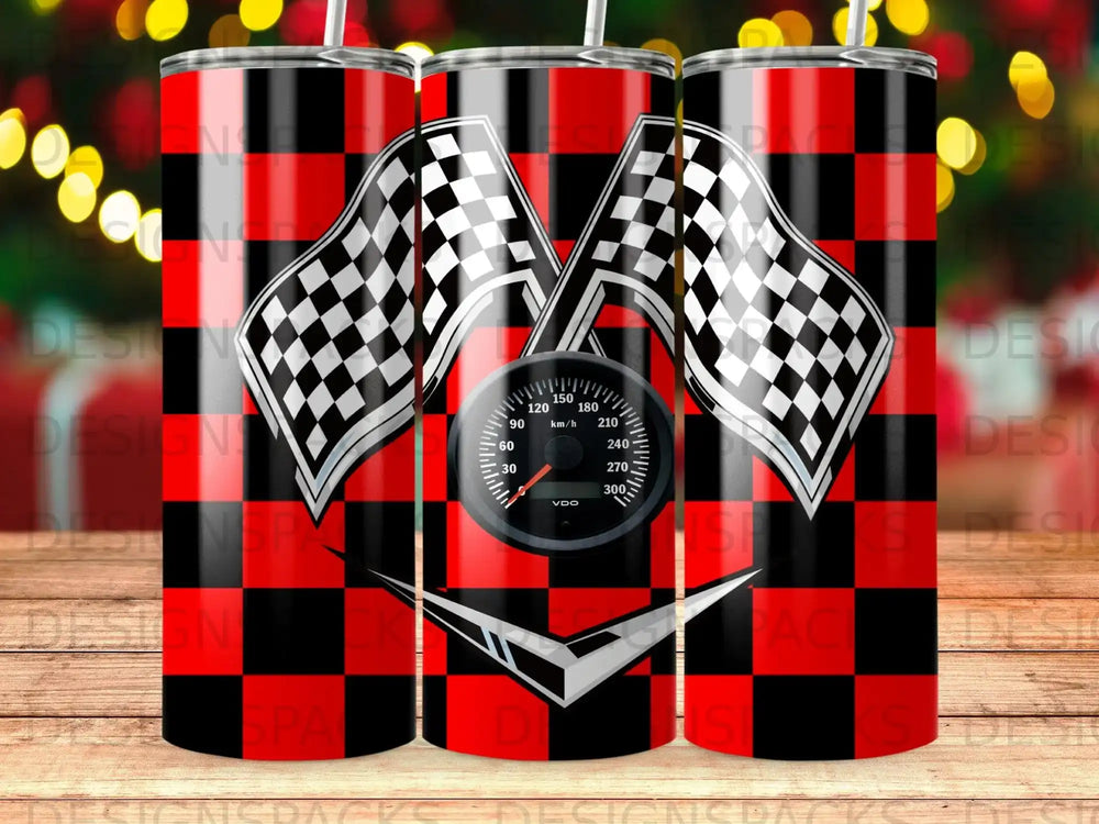 Racing Checkered Flag Speedometer Gauge Design product type