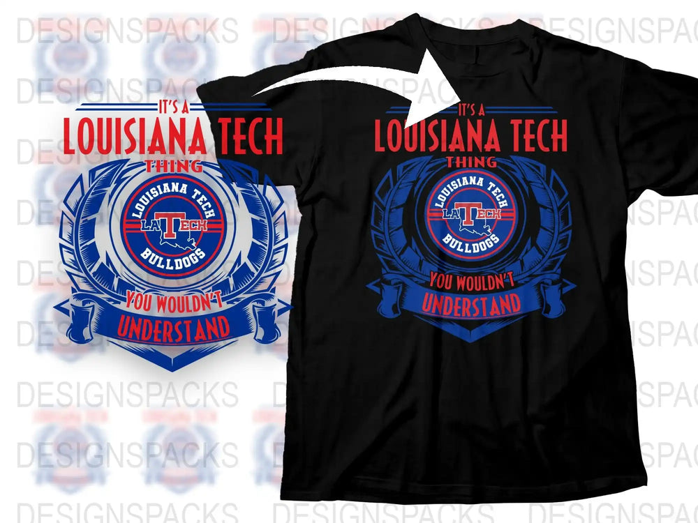 Louisiana Tech T-Shirt, College Team Apparel, Bulldog Fan Gear, Graphic Tee, Unisex Clothing