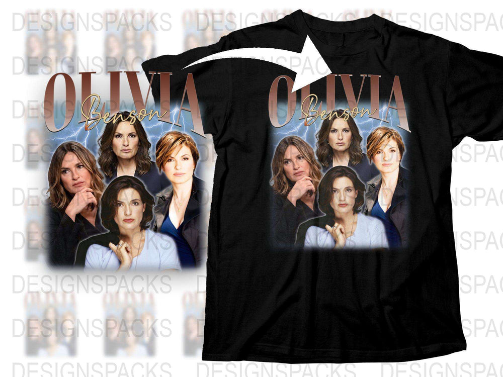 Olivia Benson Graphic T-Shirt, TV Show Inspired Tee, Detective Character Fan Apparel, Unisex Cotton Shirt