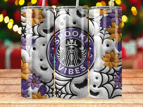 Tumbler with Halloween 