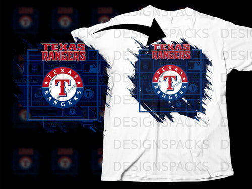Texas Rangers Bold Graphic Athletes Fanwear Shirt