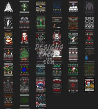 Load image into Gallery viewer, 81 Ugly Christmas Designs Bundle PNG
