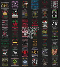 Load image into Gallery viewer, 81 Ugly Christmas Designs Bundle PNG
