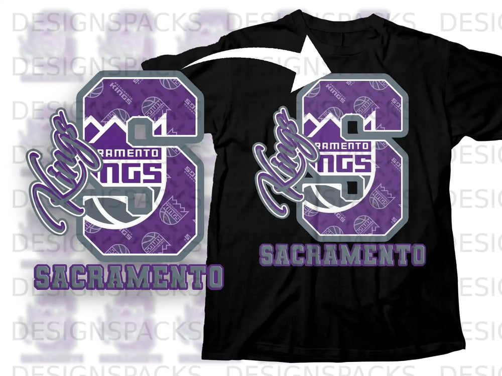Sacramento Kings Fan Graphic Apparel Tee