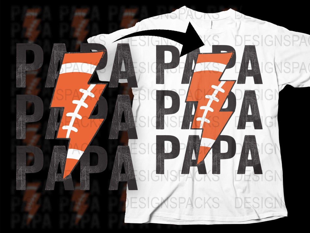 Funny Pizza Papa T-Shirt, Football Pizza Lover Gift, Men's Casual Graphic Tee, Unique Dad Shirt