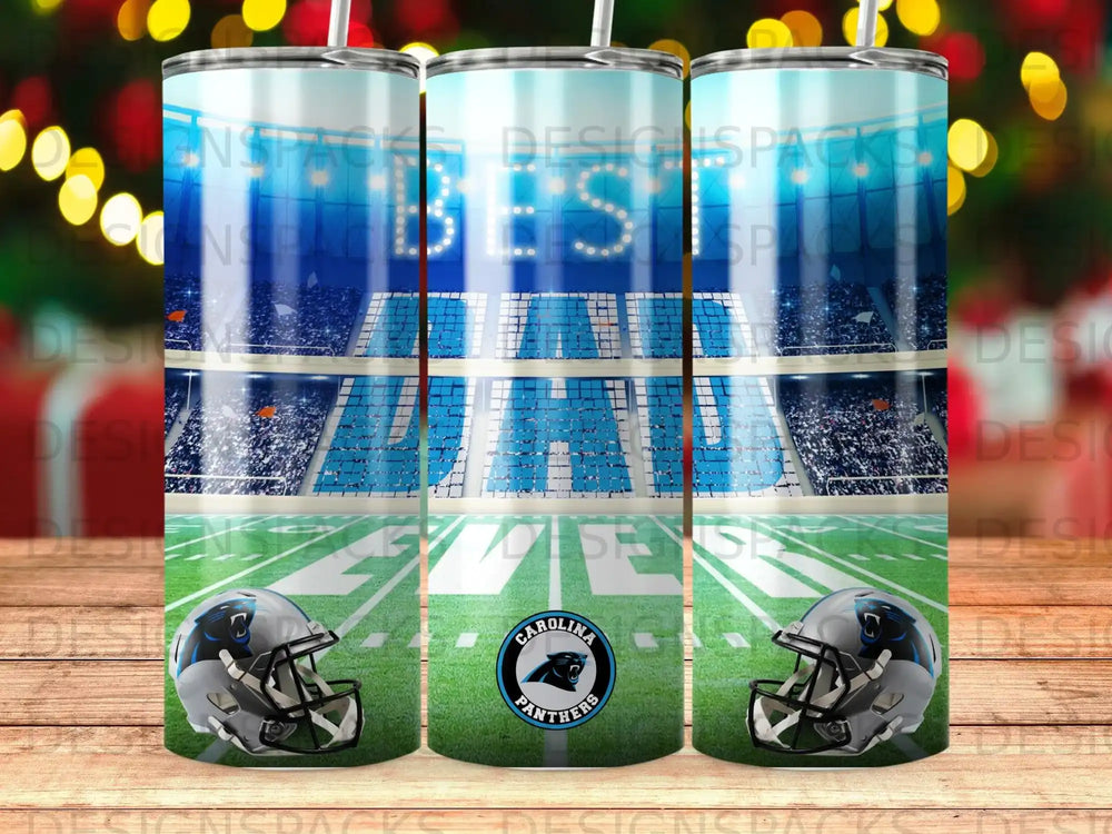 Carolina Panthers football helmets and stadium with "BEAST MODE" text.