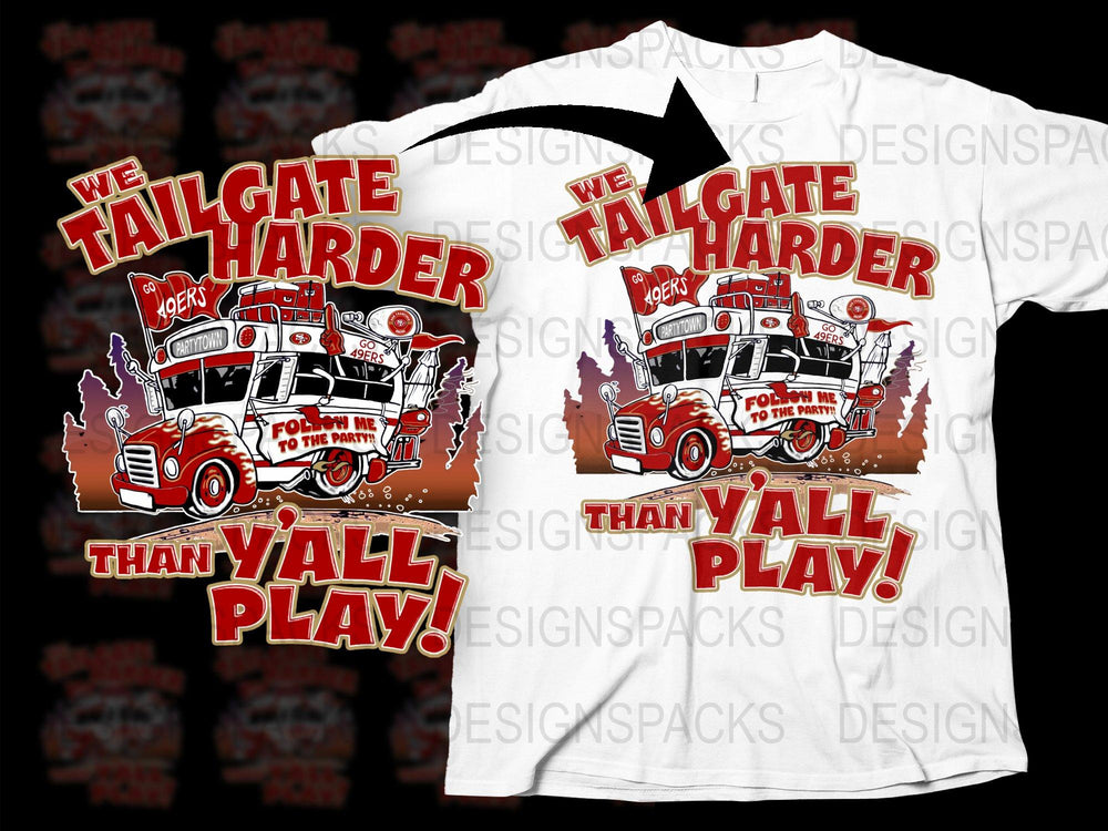 Vintage Fire Truck Tailgate T-Shirt, Game Day Apparel, Sports Fan Graphic Tee, Unique Firefighter Gift