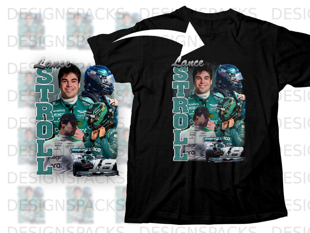 Aston Martin Aramco Cognizant Formula One Team Lance Stroll t-shirt.