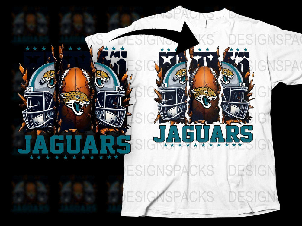 Jacksonville Jaguars Themed T-Shirt, Sports Fan Apparel, Graphic Football Tee, Gift for Jaguars Fans