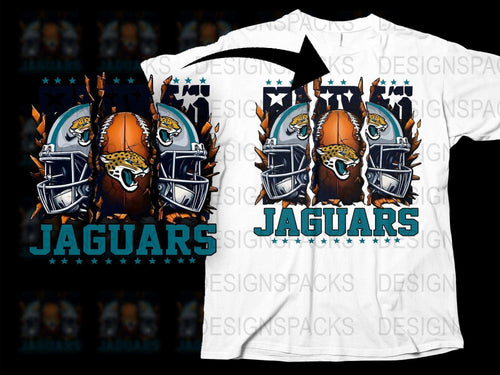 Jacksonville Jaguars Themed T-Shirt, Sports Fan Apparel, Graphic Football Tee, Gift for Jaguars Fans