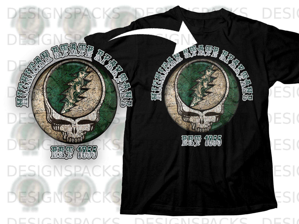 Michigan State Spartans Est 1855 Graphic Tee Shirt