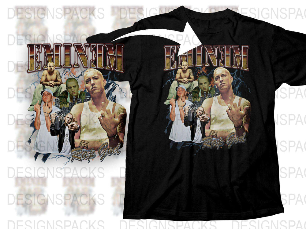 Vintage Eminem T-Shirt, Rap God Graphic Tee, Hip Hop Merch, Music Fan Apparel, Slim Shady Collector's Item