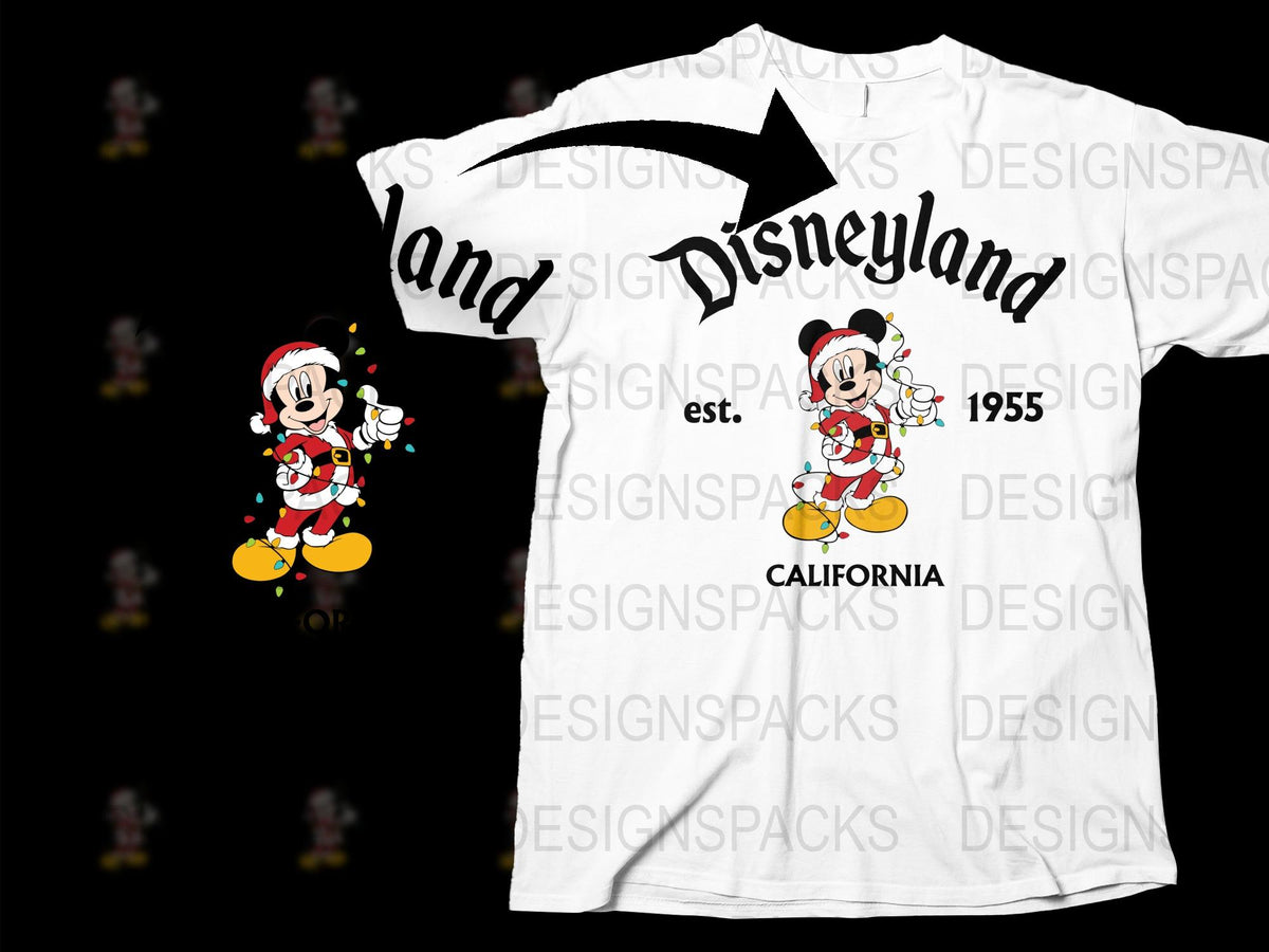 Disneyland California Vintage 1955 Mickey Mouse T-Shirt, Retro Graphic Tee, Collector's Item, White Cotton Shirt