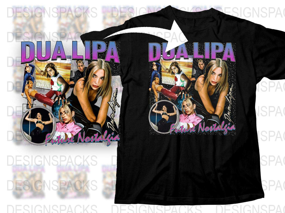 Dua Lipa Future Nostalgia Inspired Graphic T-Shirt, Pop Music Fan Merch, Stylish Concert Tee, Trendy Album Art Shirt, Gift Idea for Her