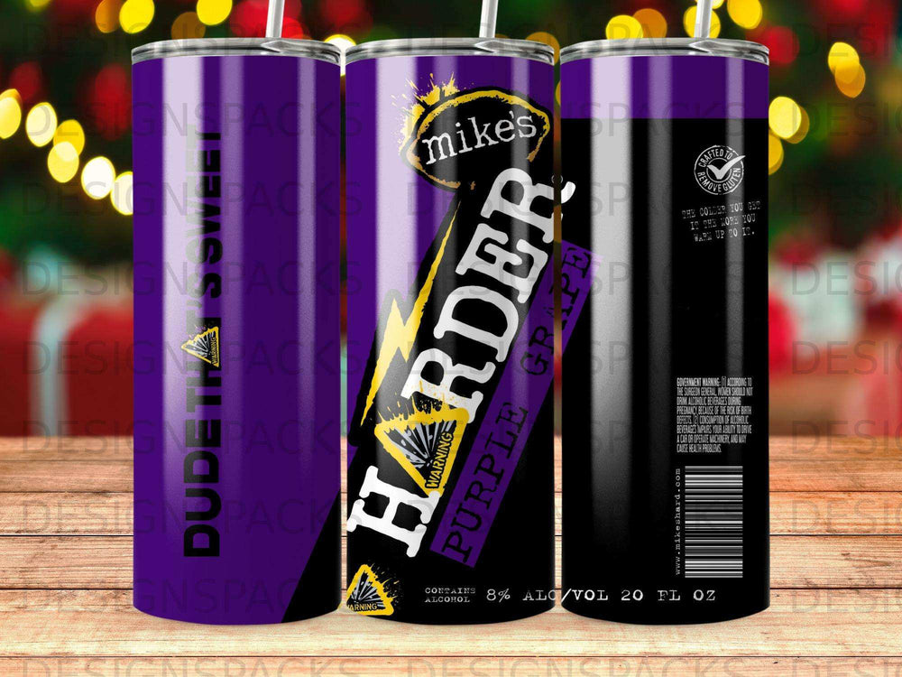 Mike's Harder Purple Grape 8% ALC/VOL 20 FL OZ can.