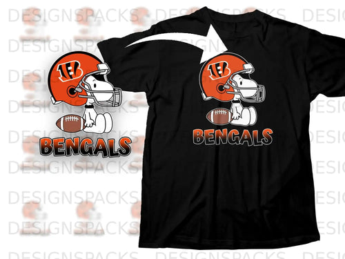 Snoopy Bengals Football Helmet Cartoon Design product type