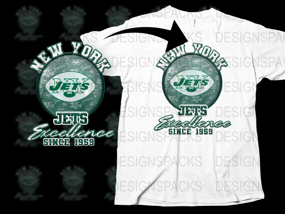 New York Jets T-Shirt, Vintage Style Excellence Since 1959, NFL Team Apparel, Sports Fan Gift Idea