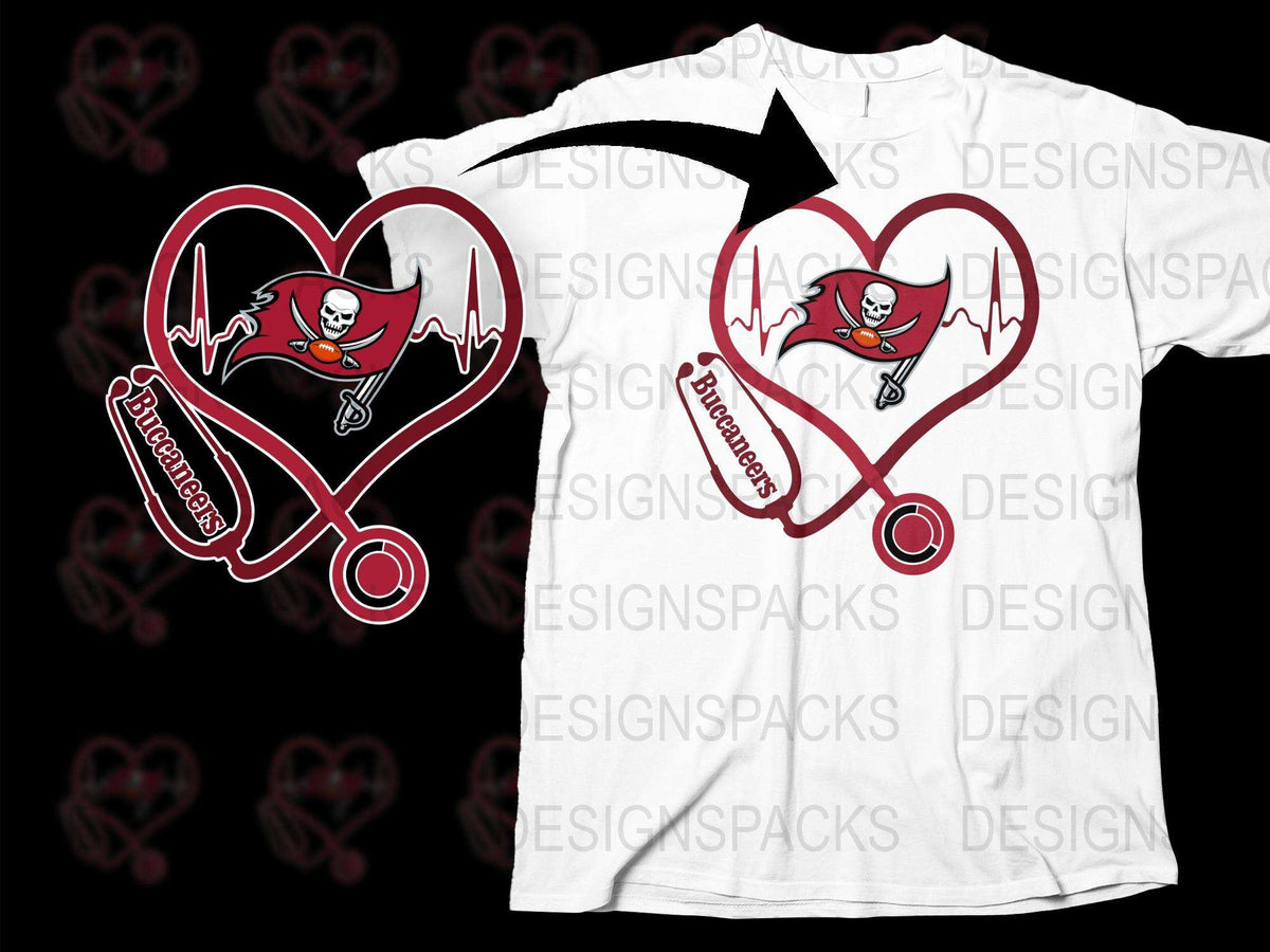 Heart Stethoscope Nurse T-Shirt, Cute Medical Professional Apparel, Valentine's Day Gift Idea