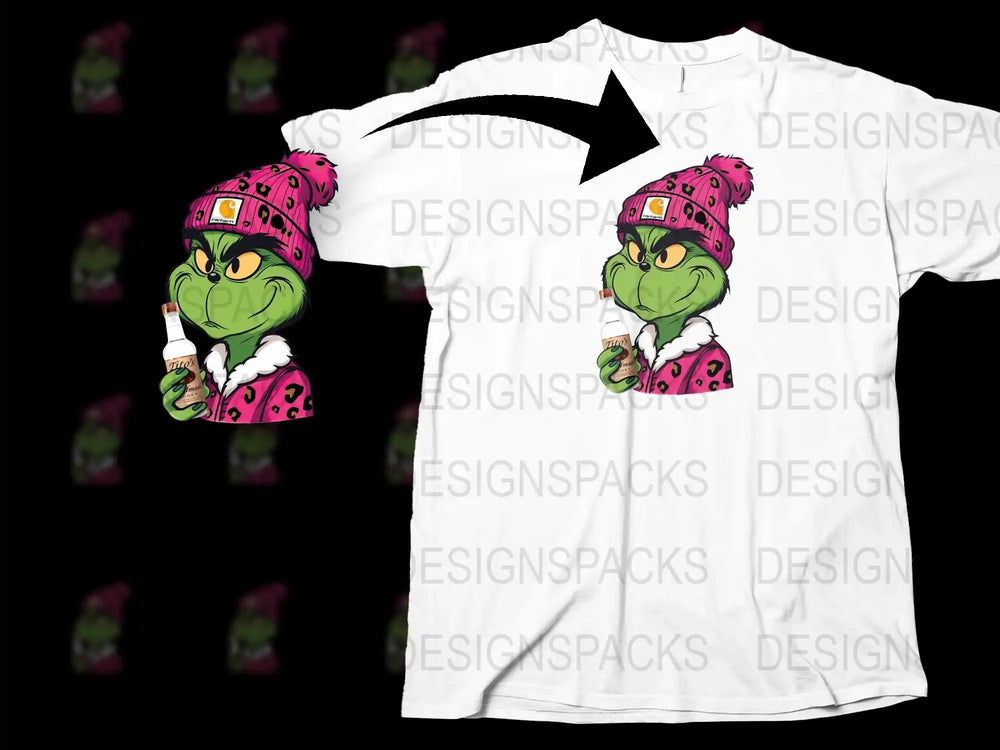 Funky Alien in Pink Hat Graphic T-Shirt, Cool Extraterrestrial Design, Unisex Casual Wear Tee