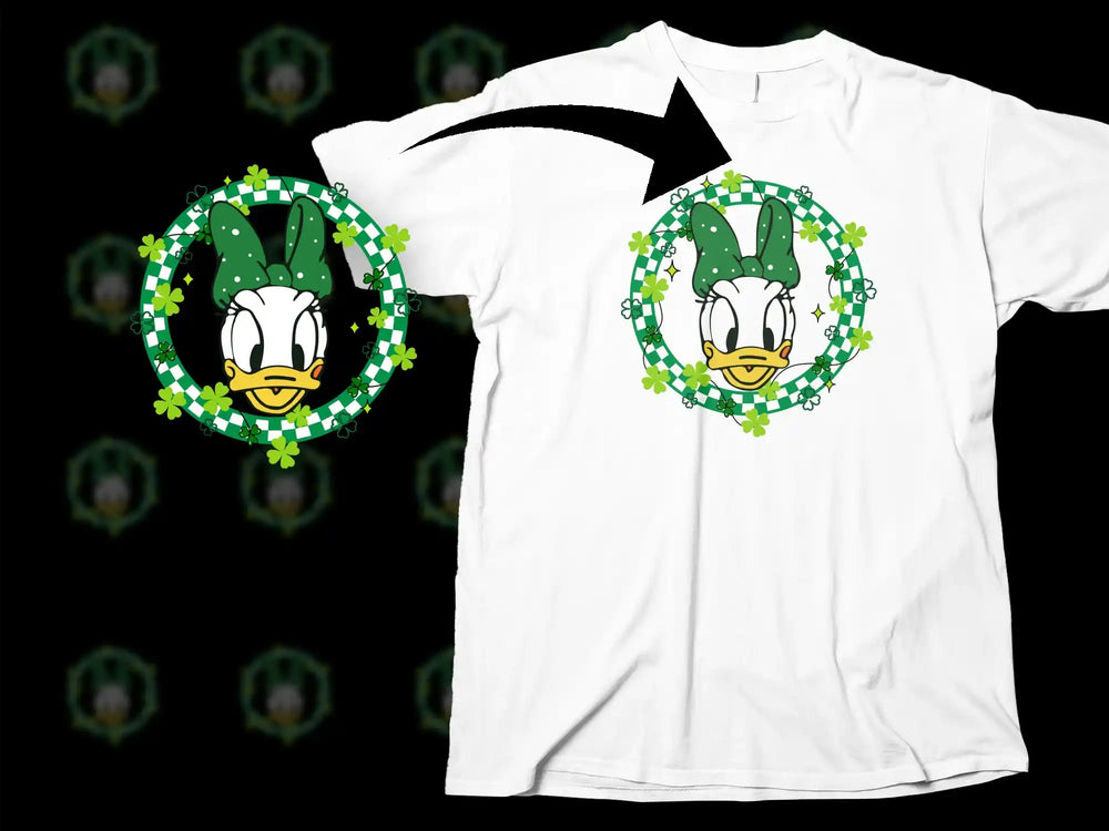 Daisy Duck St Patricks Day Green Clover Wreath product type