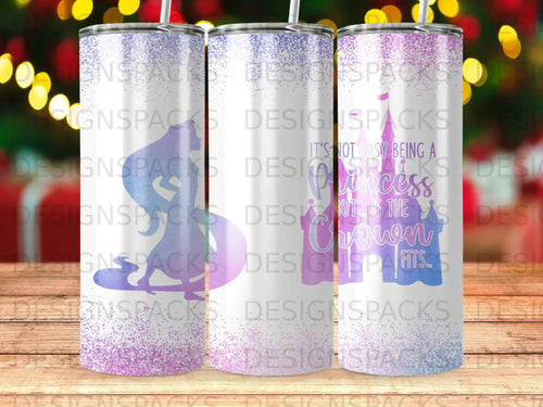 Princess Crown Mermaid Quote Design Tumbler product type