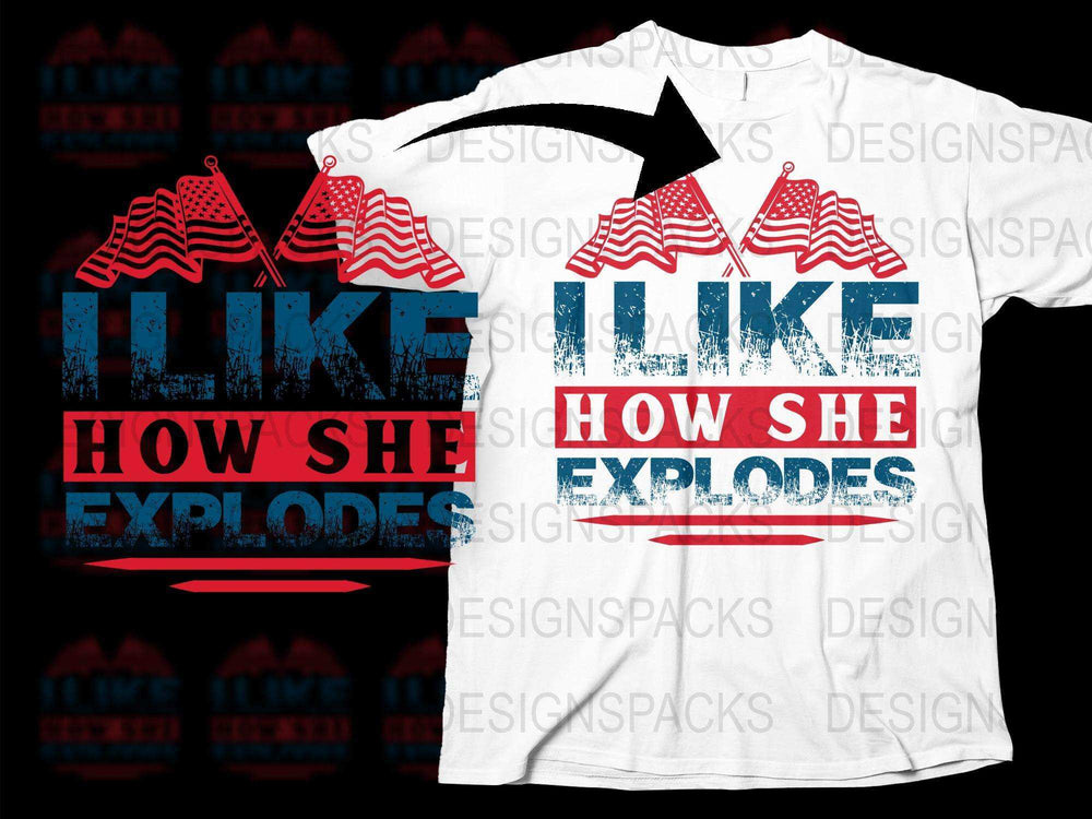 Retro Graphic Tee 'I Like How She Explodes' Vintage Style T-Shirt, Unisex Fashion