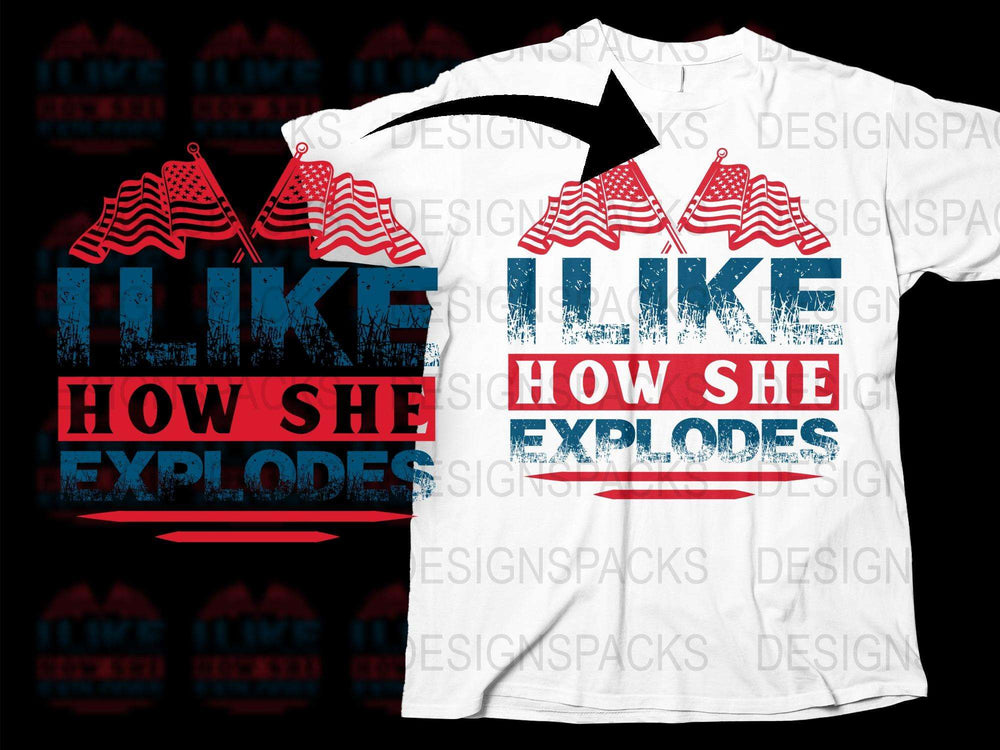 Retro Graphic Tee 'I Like How She Explodes' Vintage Style T-Shirt, Unisex Fashion